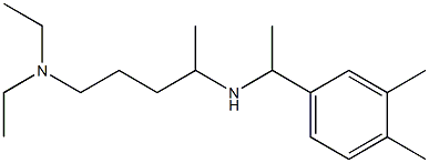 [5-(diethylamino)pentan-2-yl][1-(3,4-dimethylphenyl)ethyl]amine 结构式