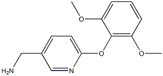 [6-(2,6-dimethoxyphenoxy)pyridin-3-yl]methylamine 结构式