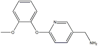 [6-(2-methoxyphenoxy)pyridin-3-yl]methylamine 结构式