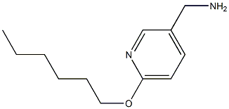 [6-(hexyloxy)pyridin-3-yl]methanamine 结构式