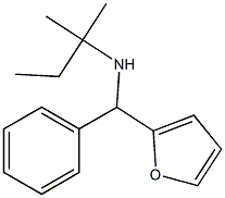 [furan-2-yl(phenyl)methyl](2-methylbutan-2-yl)amine 结构式