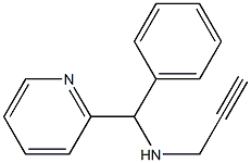 [phenyl(pyridin-2-yl)methyl](prop-2-yn-1-yl)amine 结构式