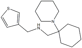 {[1-(piperidin-1-yl)cyclohexyl]methyl}(thiophen-3-ylmethyl)amine 结构式