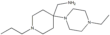 {[4-(4-ethylpiperazin-1-yl)-1-propylpiperidin-4-yl]methyl}amine 结构式