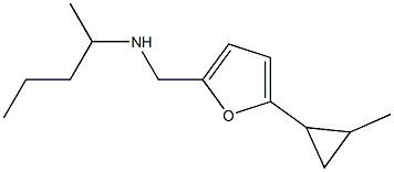 {[5-(2-methylcyclopropyl)furan-2-yl]methyl}(pentan-2-yl)amine 结构式