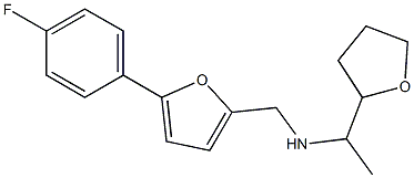 {[5-(4-fluorophenyl)furan-2-yl]methyl}[1-(oxolan-2-yl)ethyl]amine 结构式