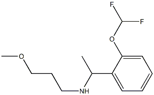{1-[2-(difluoromethoxy)phenyl]ethyl}(3-methoxypropyl)amine 结构式