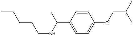 {1-[4-(2-methylpropoxy)phenyl]ethyl}(pentyl)amine 结构式