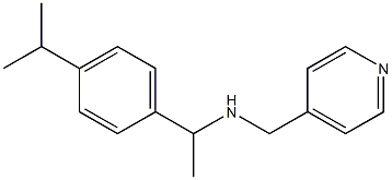{1-[4-(propan-2-yl)phenyl]ethyl}(pyridin-4-ylmethyl)amine 结构式