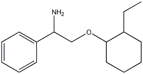 {1-amino-2-[(2-ethylcyclohexyl)oxy]ethyl}benzene 结构式