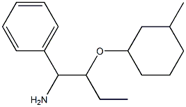 {1-amino-2-[(3-methylcyclohexyl)oxy]butyl}benzene 结构式