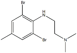 {2-[(2,6-dibromo-4-methylphenyl)amino]ethyl}dimethylamine 结构式