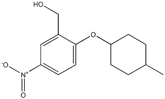 {2-[(4-methylcyclohexyl)oxy]-5-nitrophenyl}methanol 结构式