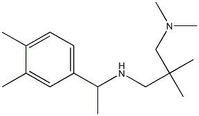 {2-[(dimethylamino)methyl]-2-methylpropyl}[1-(3,4-dimethylphenyl)ethyl]amine 结构式