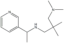 {2-[(dimethylamino)methyl]-2-methylpropyl}[1-(pyridin-3-yl)ethyl]amine 结构式