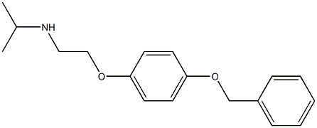 {2-[4-(benzyloxy)phenoxy]ethyl}(propan-2-yl)amine 结构式