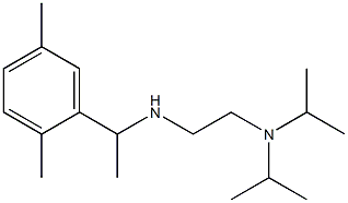 {2-[bis(propan-2-yl)amino]ethyl}[1-(2,5-dimethylphenyl)ethyl]amine 结构式