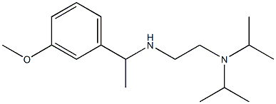 {2-[bis(propan-2-yl)amino]ethyl}[1-(3-methoxyphenyl)ethyl]amine 结构式
