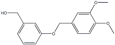 {3-[(3,4-dimethoxyphenyl)methoxy]phenyl}methanol 结构式