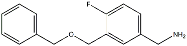 {3-[(benzyloxy)methyl]-4-fluorophenyl}methanamine 结构式