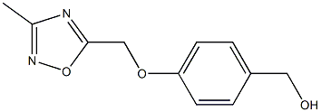 {4-[(3-methyl-1,2,4-oxadiazol-5-yl)methoxy]phenyl}methanol 结构式