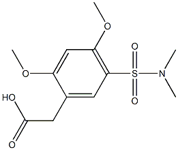 {5-[(dimethylamino)sulfonyl]-2,4-dimethoxyphenyl}acetic acid 结构式