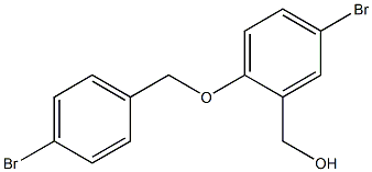 {5-bromo-2-[(4-bromophenyl)methoxy]phenyl}methanol 结构式