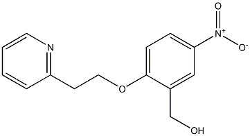 {5-nitro-2-[2-(pyridin-2-yl)ethoxy]phenyl}methanol 结构式