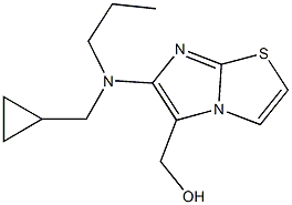 {6-[(cyclopropylmethyl)(propyl)amino]imidazo[2,1-b][1,3]thiazol-5-yl}methanol 结构式