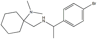 1-({[1-(4-bromophenyl)ethyl]amino}methyl)-N,N-dimethylcyclohexan-1-amine 结构式