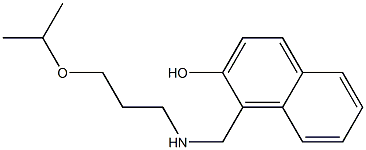 1-({[3-(propan-2-yloxy)propyl]amino}methyl)naphthalen-2-ol 结构式