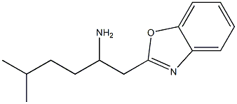 1-(1,3-benzoxazol-2-yl)-5-methylhexan-2-amine 结构式