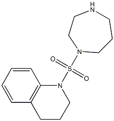 1-(1,4-diazepane-1-sulfonyl)-1,2,3,4-tetrahydroquinoline 结构式