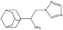 1-(1-adamantyl)-2-(1H-1,2,4-triazol-1-yl)ethanamine 结构式