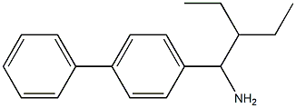 1-(1-amino-2-ethylbutyl)-4-phenylbenzene 结构式