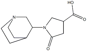 1-(1-azabicyclo[2.2.2]oct-3-yl)-5-oxopyrrolidine-3-carboxylic acid 结构式