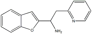 1-(1-benzofuran-2-yl)-2-(pyridin-2-yl)ethan-1-amine 结构式