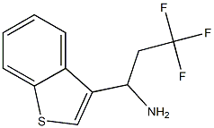 1-(1-benzothiophen-3-yl)-3,3,3-trifluoropropan-1-amine 结构式