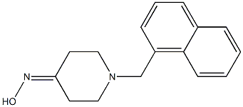 1-(1-naphthylmethyl)piperidin-4-one oxime 结构式