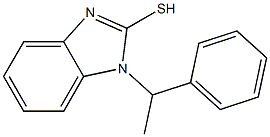 1-(1-phenylethyl)-1H-1,3-benzodiazole-2-thiol 结构式