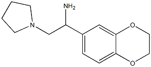 1-(2,3-dihydro-1,4-benzodioxin-6-yl)-2-pyrrolidin-1-ylethanamine 结构式