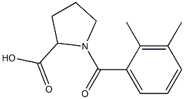 1-(2,3-dimethylbenzoyl)pyrrolidine-2-carboxylic acid 结构式