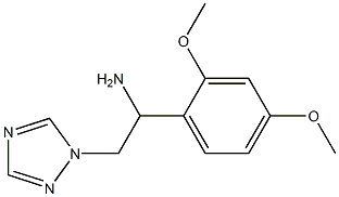 1-(2,4-dimethoxyphenyl)-2-(1H-1,2,4-triazol-1-yl)ethanamine 结构式
