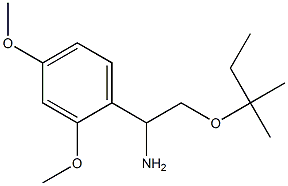 1-(2,4-dimethoxyphenyl)-2-[(2-methylbutan-2-yl)oxy]ethan-1-amine 结构式