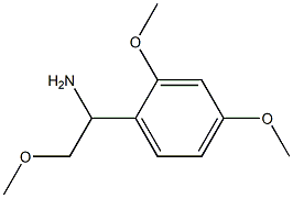 1-(2,4-dimethoxyphenyl)-2-methoxyethanamine 结构式
