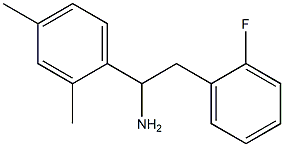 1-(2,4-dimethylphenyl)-2-(2-fluorophenyl)ethan-1-amine 结构式