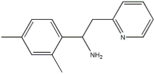 1-(2,4-dimethylphenyl)-2-(pyridin-2-yl)ethan-1-amine 结构式