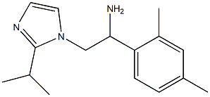 1-(2,4-dimethylphenyl)-2-[2-(propan-2-yl)-1H-imidazol-1-yl]ethan-1-amine 结构式