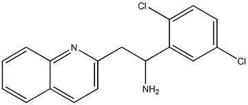 1-(2,5-dichlorophenyl)-2-(quinolin-2-yl)ethan-1-amine 结构式