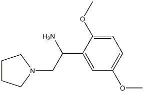 1-(2,5-dimethoxyphenyl)-2-pyrrolidin-1-ylethanamine 结构式